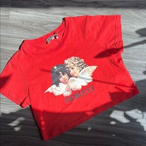 Fiorucci Vibrant Red Angel Baby Tee